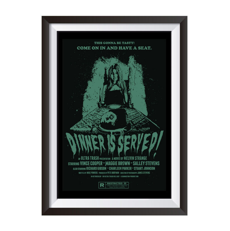 ultra-trash-dinner-is-served-screenprinted-poster-mint