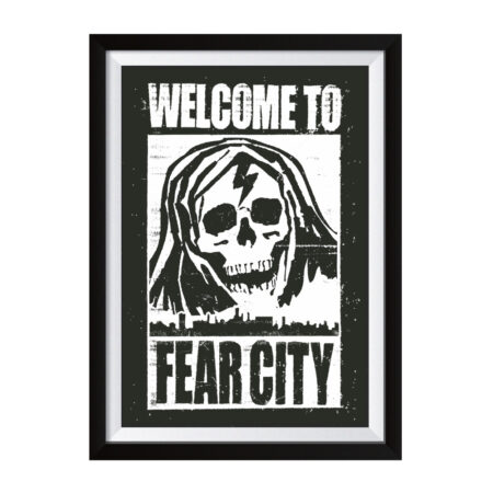 Welcome to Fear City Siebdruck Poster