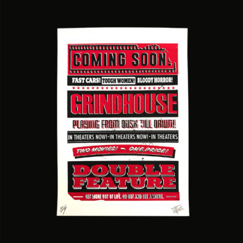 Grindhouse Series #1 Siebdruck Poster