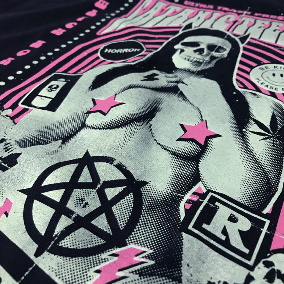 Satanic Teenage Video Cult Ladies Tee