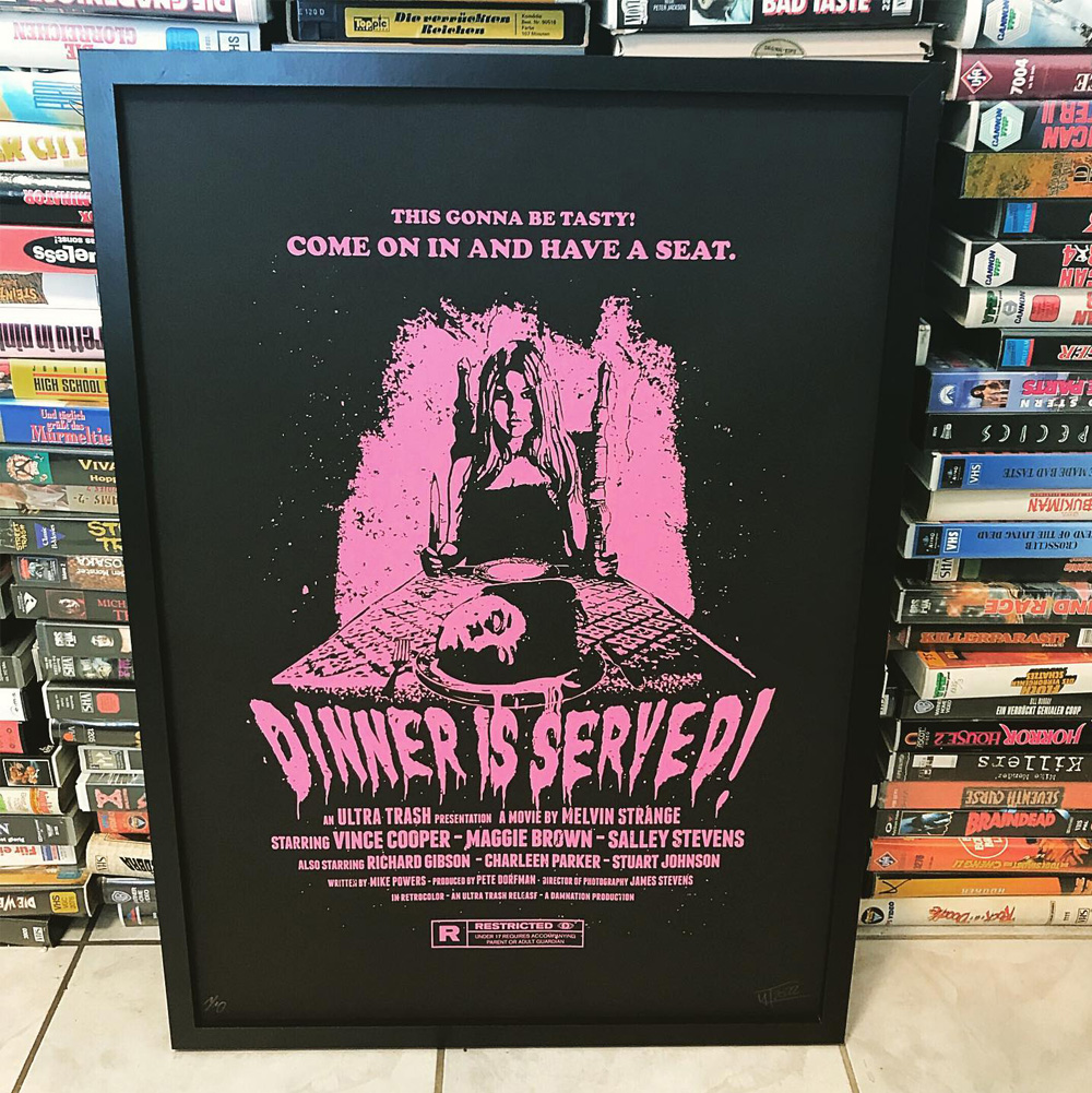 ultratrash-dinner-is-served-pink-limited-screenprinted-poster