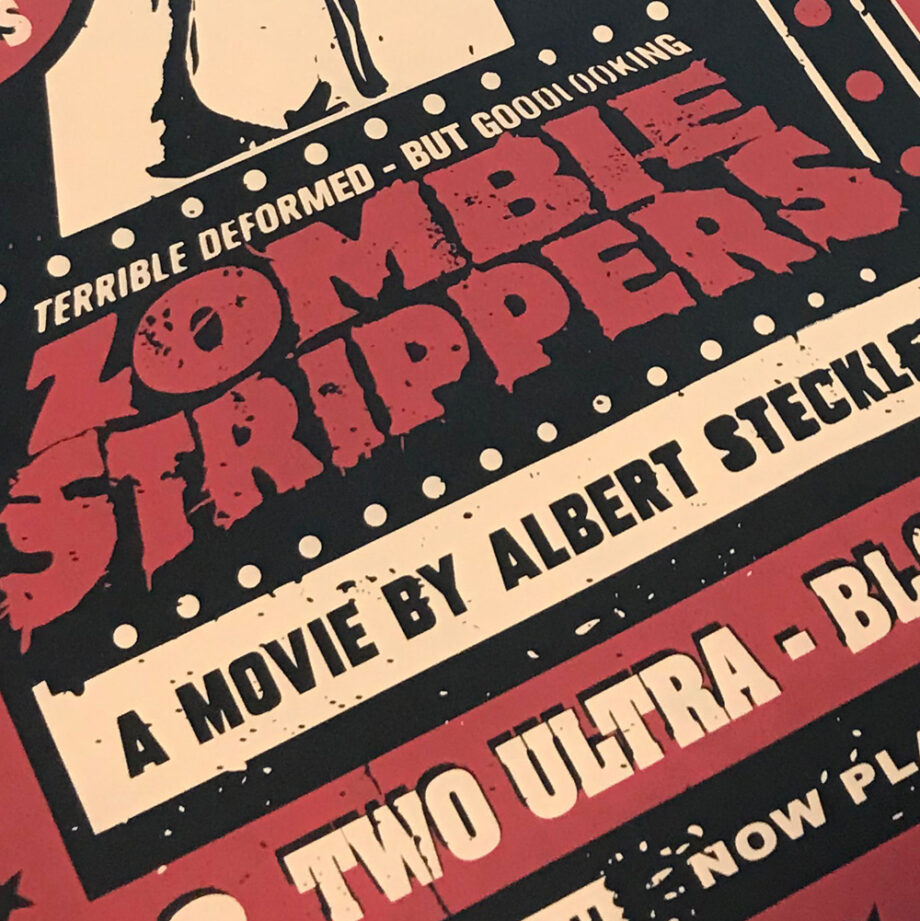 ultratrash-zombie-double-feature-red-beige-screenprinted-poster-detail2